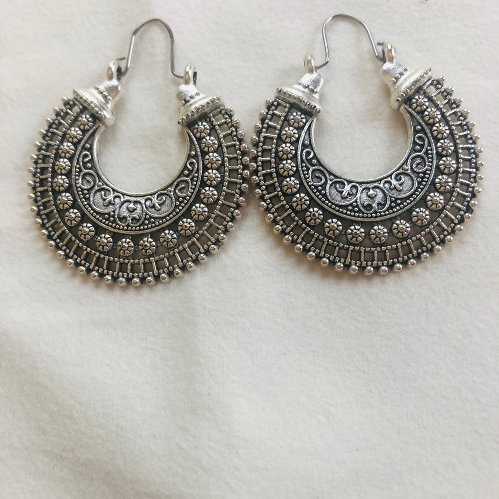 Boho Style Large Hoop Earrings